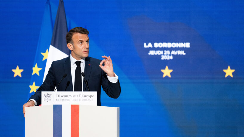 , Élections européennes : le discours de Macron à la Sorbonne sera bien décompté comme temps de parole par l’Arcom